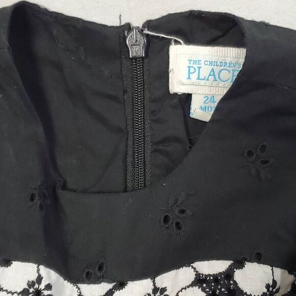 The Children's Place 24 months Girls Black/White Dress - Picture 5 of 6